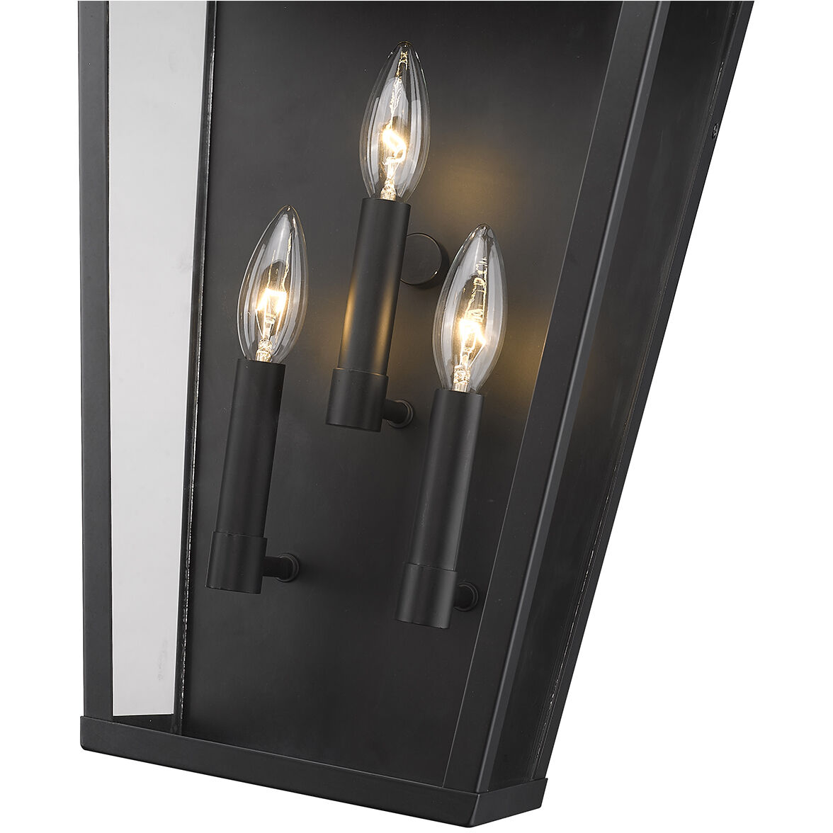 Arnold 3 Light 11 inch Powder Coated Black Outdoor Wall Sconce